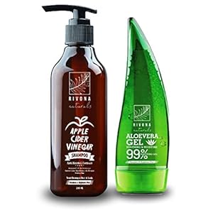 RIVONA NATURALS Organic Soothing Aloe Vera Gel for Face, Skin and Hair, 125 ml