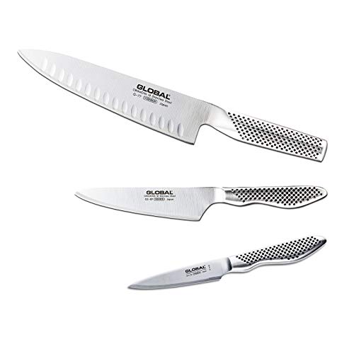 Global 3-piece Stainless Steel Knife Set - Thumbnail 4