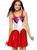 Ninimour- Digital Print Sailor Moon Mercury Venus Jupiter Skater Dress