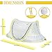 Lovingvs Baby Beach Tent with Sleeping Pad, Portable Infant Pop Up UV Sun Protection Tent with Storage Bag, Breathable Travel Mosquito Net Bed with Mesh Windows and 2 Pegs