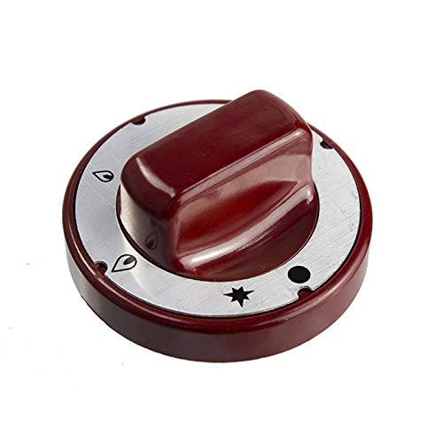 LC Tandoor Knob Red Shahi Shaan Tandoori 70mm Round Black Control Knob Pel21s Gas Valve