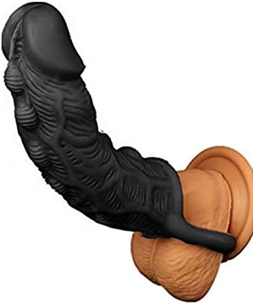 Pênnis-Extender Realistic ThickerPênnisGirthEnhancer Men's Set - All Black