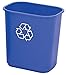 Highmark Recycling Bin, 3.25 Gallons, Blue, WB0197