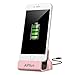 iPhone Charging Dock,Aplus+ iPhone Desk Charger,Charge and Sync Stand for iPhone 7/7Plus iPhone 6/6Plus/6s iPhone 5/5Plus/5s ipad, iPhone docking Station (Rose)