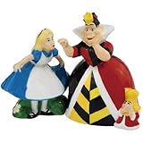 Westland Giftware Magnetic Ceramic Salt and Pepper Shaker Set, 4-Inch, Disney Alice and Queen of Hearts, Set of 2
