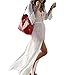 DXNONA Beach Long Cover up Dress (White)