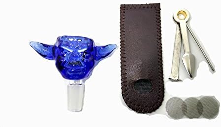 Star Wars Yoda Art Collectable Glass Figurines Bowl 14 MM Blue by DC Recreational