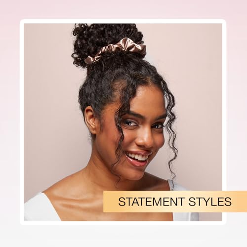 Scunci by Conair The Original Scrunchie hair accessories - hair accessories for women - hair ties - trendy hair accessories - Jumbo Size in Washable - Champagne