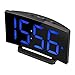 Digital Alarm Clock, TopElek 5'' LED Display Clock with Curved-Screen and Dimmer, Snooze Function, 3 Adjustable Alarm Sounds, Bedside Alarm Clock for Bedroom, Kitchen, Office