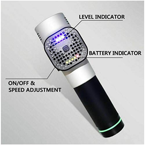 Muscle Massage Gun, Powerful Handheld Personal Cordless Deep Tissue Muscle Massager with 4 Kinds Massage Heads for Muscle Tension Pain Relief (Silver) ...