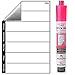 Peel and Stick Weekly Whiteboard Calendar, 12x18 in - Stain Proof White Board Dry Erase Surface, and Reusable Adhesive Backing