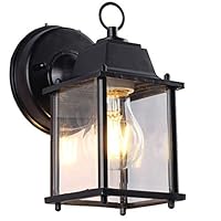 Spachy Wall Mounted Lantern Light, Outdoor Porch Light LED Exterior Wall Light Fixtures Security Lamp for Wall, Garage, Front Porch