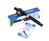 Kitchen4Me Can Opener Manual-Ergonomic Soft Grips Handle-Prevents Sharp Edges And Cuts-Easy to Use-Effortessly Opens Cans with Heavy Duty-Smooth Edge Can Opener-Safe Tin Opener Locking Mechanism