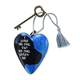 Demdaco 1003480028 Love My Dog Art Heart Sculpture
