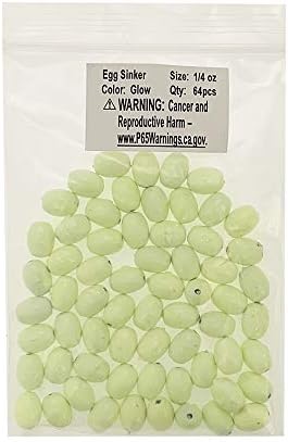 Sanhu Egg Fishing Weight Glow 1/4oz 128 Pieces