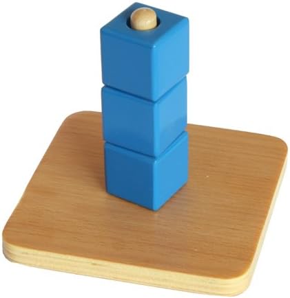 montessori cubes vertical dowel