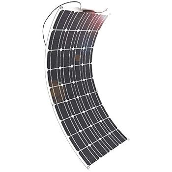 Solar Panel GIARIDE 18V 12V 100W Flexible Solarpanel High-Efficiency Monocrystalline Cell with MC4 Connectors Flexible Bendable Off-grid Solar Panel Charger for 12 Volt Battery, RV, Camping, Boat, Car
