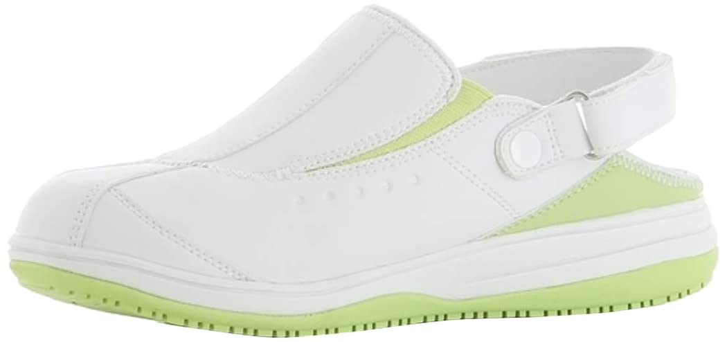 Oxypas Ladies Iris Safety Shoes, Green UK 5.5 EU 39