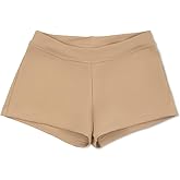 Capezio girls Boys Cut Low Rise athletic shorts, Nude, 4 6 US