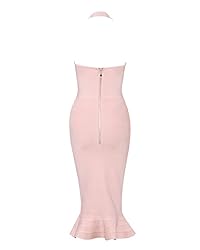 whoinshop Women’s Halter Fishtail Mermaid Bodycon