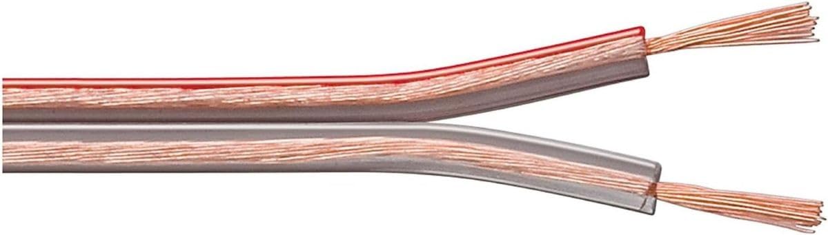 Goobay 15018 Speaker Cable, Transparent, CCA, 100 m Cable Length