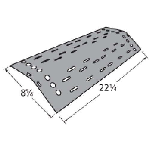 Music City Metals 92681 Porcelain Steel Heat Plate Replacement for Gas Grill Model Grill Mate B2618-SB