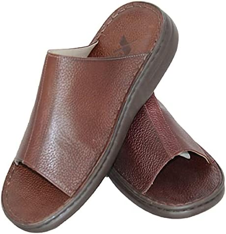 Max L Men's 48 Brown Slippers 