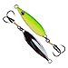 Flat Fall Iron Slow Vertical Fast Ocean Jigs w/ MUSTAD Hooks & OWNER Rings | Military Grade Kevlar Assist Cord | 7 Colors & 5 Weights | Scientific Color Contrast | Hydro-Dynamic Re-Engineered Design
