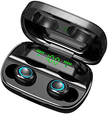 SYJKAI Headphones Bluetooth Bluetooth 5.0 headset with mini charging case TWS stereo wireless headset easy pairing black