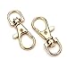BRCbeads Lobster Clasp Gold Plated Jewelry Lobster Claw Swivel Clasps 38mm Key Ring for Jewelry Making