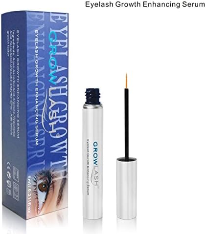 GrowLash Eye Lash Growth Enhancing Serum (Extra Fill 6ml size) - 100% Natural. Clinically Proven Result within 30 days. For Extreme Length &amp; Volume