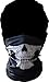 Angelia Call of Duty Black Skull Face Tube Mask Neck Gaiter Dust Shield Seamless Bandana Balaclava