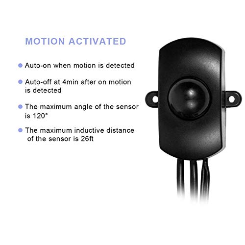 Mingdak LED Safe Lighting Kit Linkable Motion Sensor Activated LED