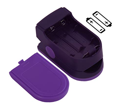 Zacurate Pro Series 500Dl Fingertip Pulse Oximeter Blood Oxygen Saturation Monitor With Silicon Cover, Batteries & Lanyard (Royal Purple) - Thumbnail 3