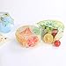 RUIMAICAN Beeswax Wrap, Reusable Beeswax Food Wraps, Sustainable Durable Food Storage,Cover for Fruits & Vegetables and Bowls to Keep Fresh,Pack of 4,1 Small,1 Medium,2 Large