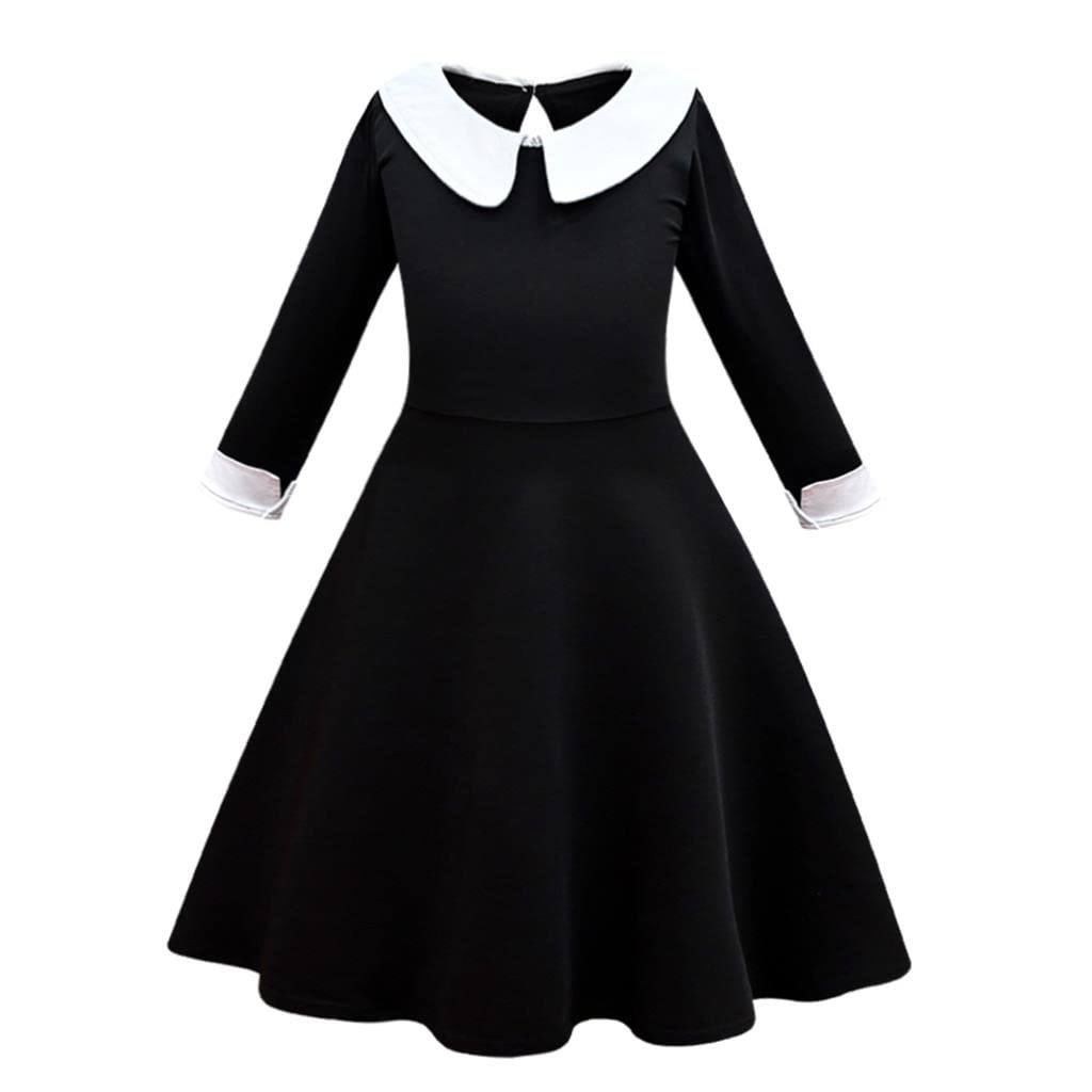 Lito Angels Gothic Black Dress Costume Fancy Outfit for Kids Girls Age 10-11 years (Tag Number 150)