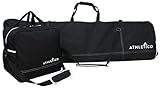 Athletico Two-Piece Snowboard and Boot Bag Combo | Store & Transport Snowboard Up to 165 CM and Boots Up To Size 13 | Includes 1 Snowboard Bag & 1 Boot Bag (Black)