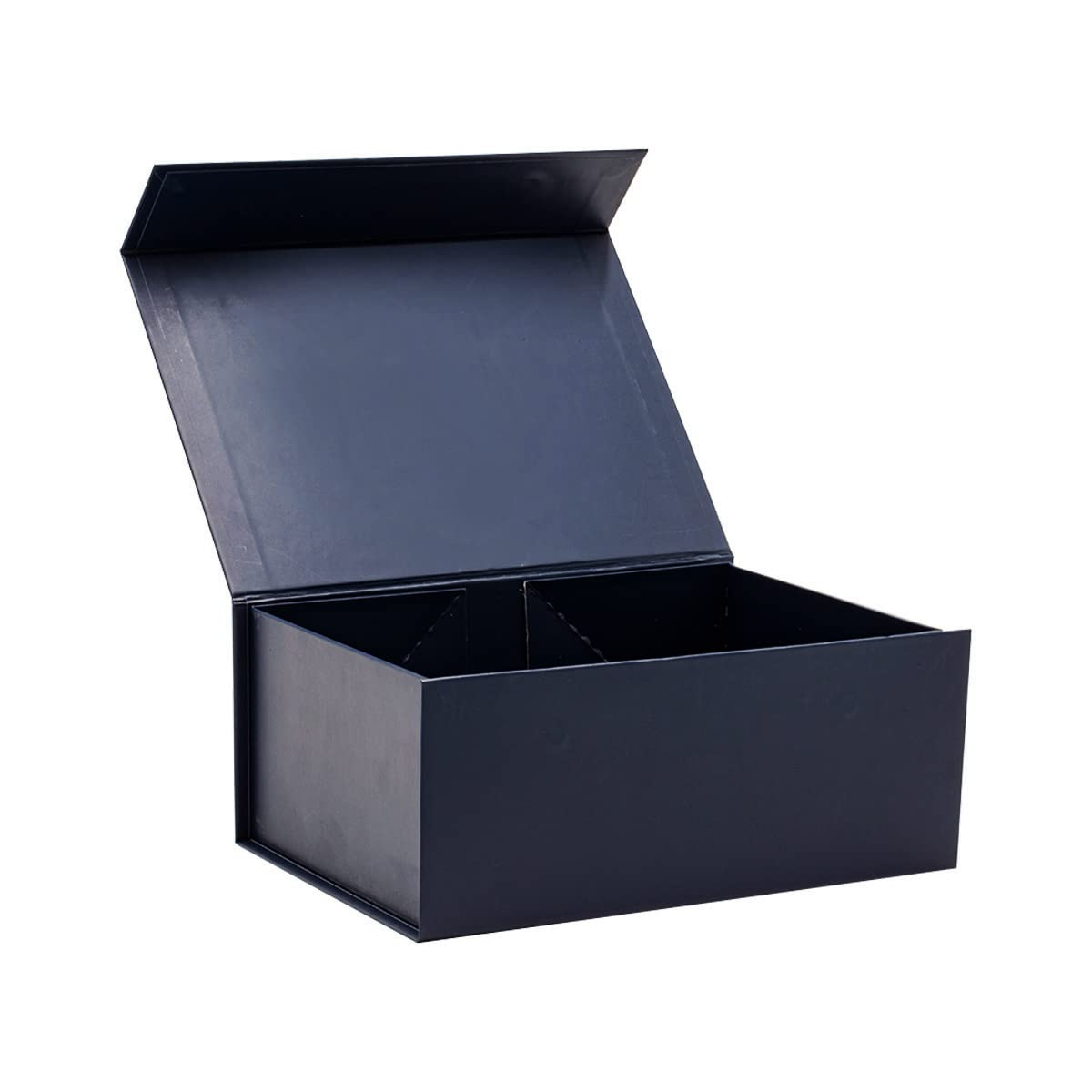 Navy Blue Magnetic Gift Box with Lid- Sturdy A5 Deep Box Ideal for Presenting Chocolates, Toiletries, Clothes and Cosmetics - Size 23cm x17cm x10cm