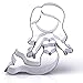 Sweet Cookie Crumbs Swimming Mermaid Cookie Cutter- Stainless Steel