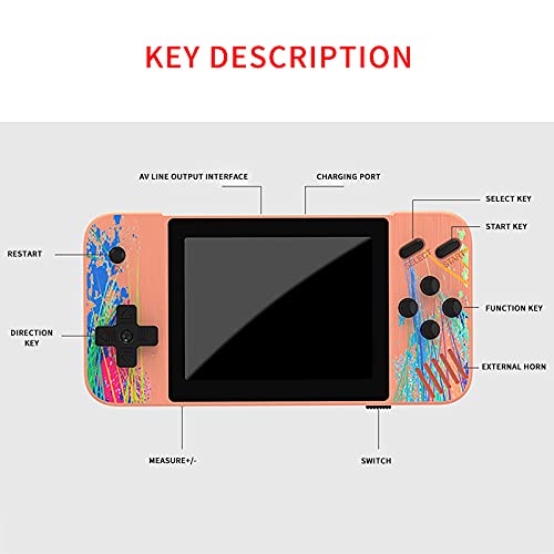 Handheld Game Console Horizontal Screen Retro Nostalgic Arcade Single Double 800 In One 3.5 Inch Large Screen Game Console Connected To TV (Blue, 15x10x3cm)