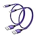 USU Type C Charger Cable Purple - Sagmoc 2019 Update Premium Nylon Braided High Speed Charging Cord【4+1 Pack】 10FT 2x6FT 3FT 2FT for Samsung S9 S8 Plus, Note 8, LG V30 G6 G5, Pixel, Nexus 6P 5X
