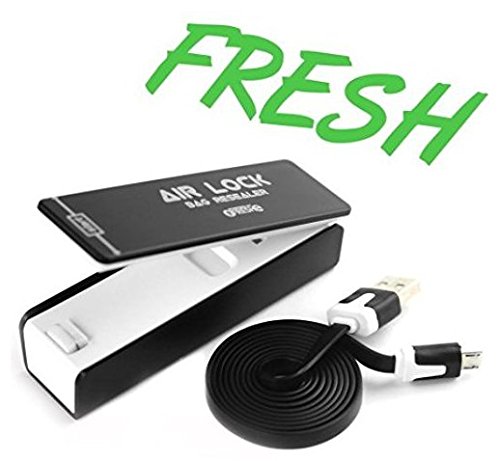 Bag Sealer - Air Lock Bag Sealer Heat Sealer is a Handheld Food Saver, Bag Resealer