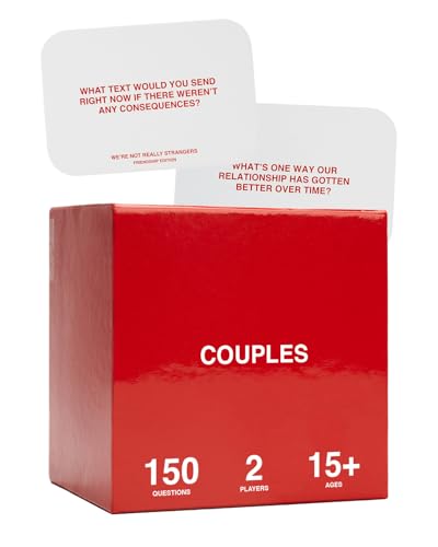 WE'RE NOT REALLY STRANGERS Couples Edition Card Game - 150 Conversation Cards for Couples - 2 Player Game for Memorable Date Nights & Game Nights, Ages 15+, 2 Players