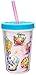 Zak Designs Shopkins 13 oz. Insulated Tumbler With Straw, Waffle Sue & Kooky Cookie