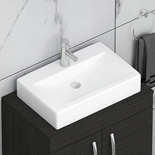 500mm Bathroom Vanity Unit 2 Drawer Wall Hung Furniture Storage