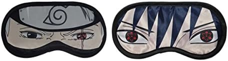 Anime Naruto COS Eye Patch Comfortable Sleeping Eye Shade Mask 2pcs/set (Hatake Kakashi + Uchiha Sasuke)