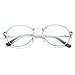 PenSee Oval Classic Retro Metal Frame Clear Lens Round Circle Eye Glasses