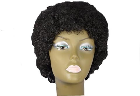 100% Remy Human Hair Wig Afro By Trend Tress (1(Jet Black))