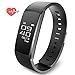 Heart Rate Smart Fitness Activity Tracker Band Sports Bracelet Wristband Calorie Step Distance Counter Sleep Health Call Reminder IPX67 Water Resistant
