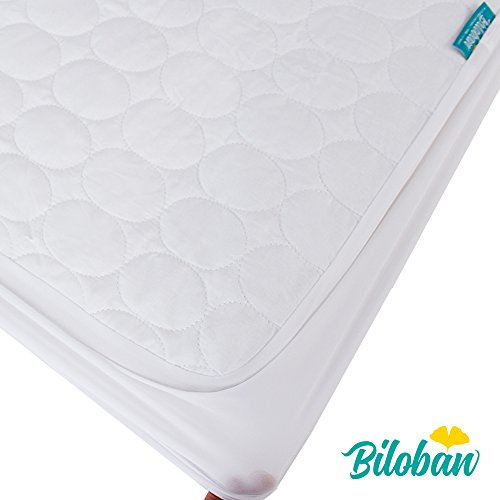 Pack N Play Sheet and Mattress Pad - Cool Comfort Cotton Surface, 100% Waterproof, 39